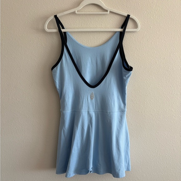 NWOT Free People FP Movement Hot Shot Skortsie Mini Dress Women’s Medium Blue - Picture 7 of 10